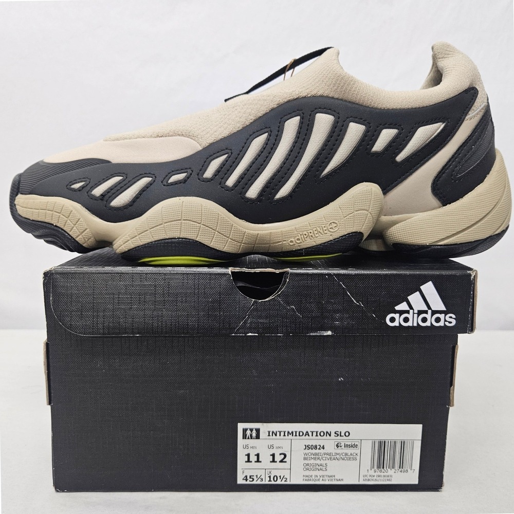 Adidas Intimidation SLO Slip-On Shoes JS0824 Wonder Beige Black Mens Size 11